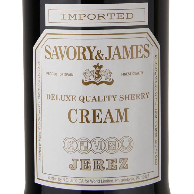 Savory & James Cream Sherry / 1.5 Ltr