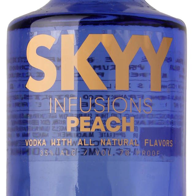 Skyy Infusions Georgia Peach Flavored Vodka / Ltr