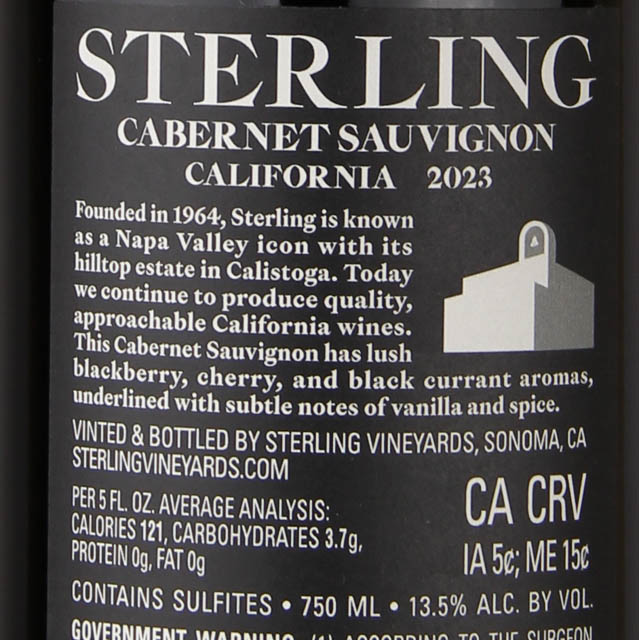 Sterling Vintner's Collection Cabernet Sauvignon / 750 ml