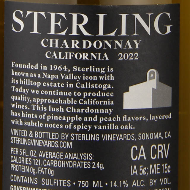 Sterling Vintner's Collection Chardonnay / 750 ml
