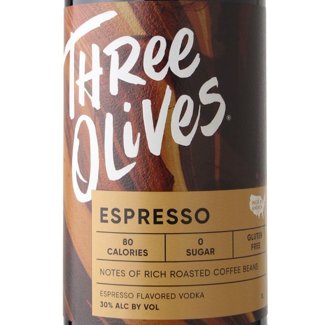 Three Olives Espresso Flavored Vodka / Ltr