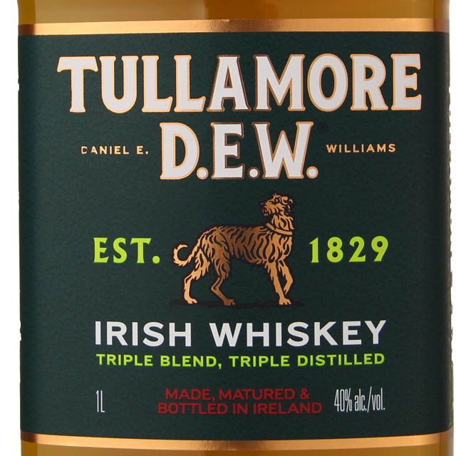 Tullamore Dew Irish Whiskey / Ltr