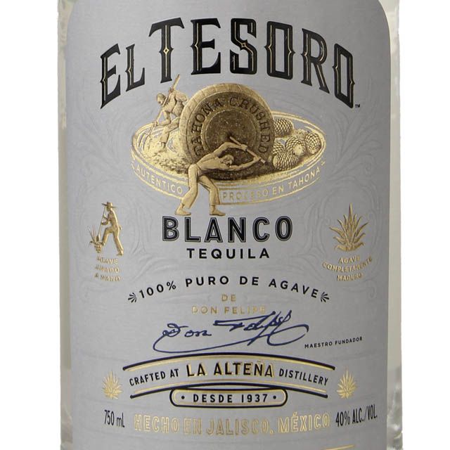 El Tesoro Platinum Tequila / 750 ml