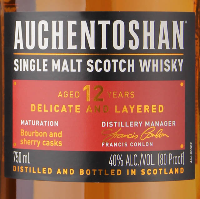 Auchentoshan 12 Yr Single Malt Scotch / 750 ml