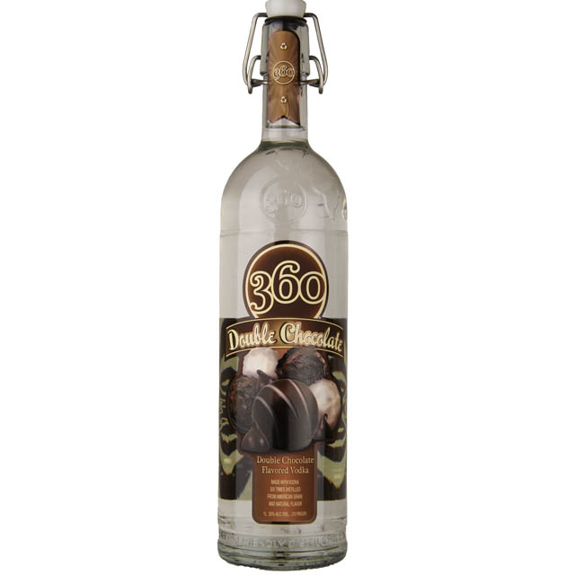 360 Double Chocolate Flavored Vodka / Ltr