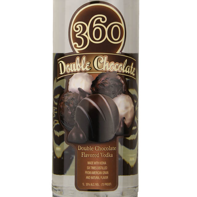 360 Double Chocolate Flavored Vodka / Ltr