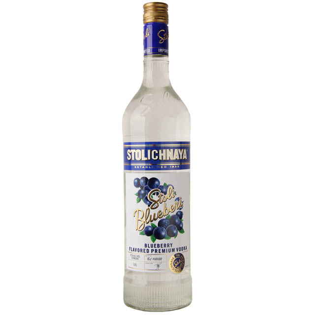 Stolichnaya Bluberi Flavored Vodka / Ltr
