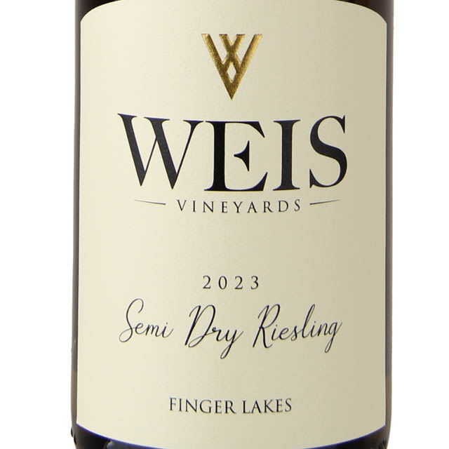 Weis Vineyards Semi Dry Riesling / 750mL