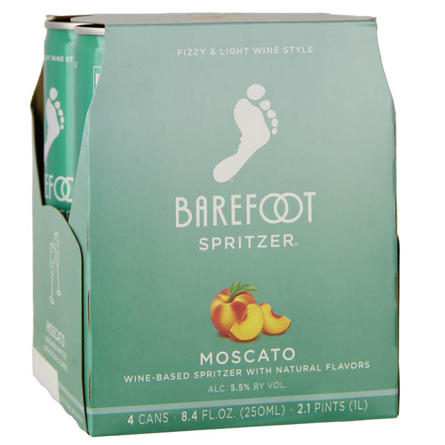Barefoot Cellars Moscato Spritzer 4 Pack of cans / 4 250ml