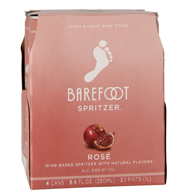 Barefoot Cellars Rose Spritzer 4 Pack of cans / 4-250mL