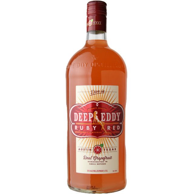 Deep Eddy Ruby Red Real Grapefruit Flavored Vodka  / 1.75 Ltr