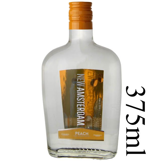 New Amsterdam Peach Flavored Vodka - (Half Bottle) / 375mL