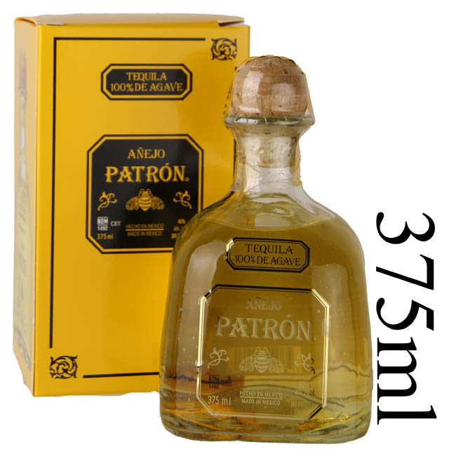 Patron Anejo Tequila 100%  Agave - (Half Bottle) / 375ml