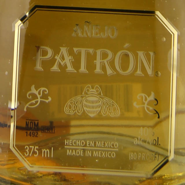 Patron Anejo Tequila 100% Agave - (Half Bottle) / 375ml
