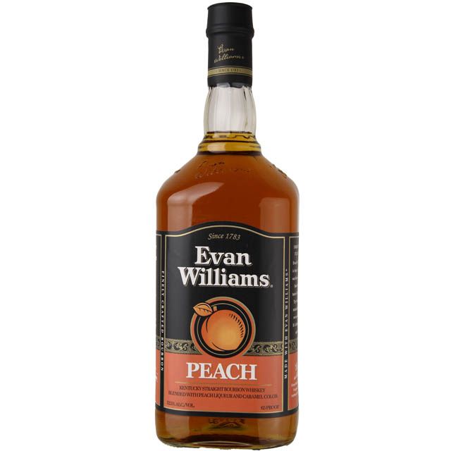 Evan Williams Peach Flavored Liqueur / 1.75L
