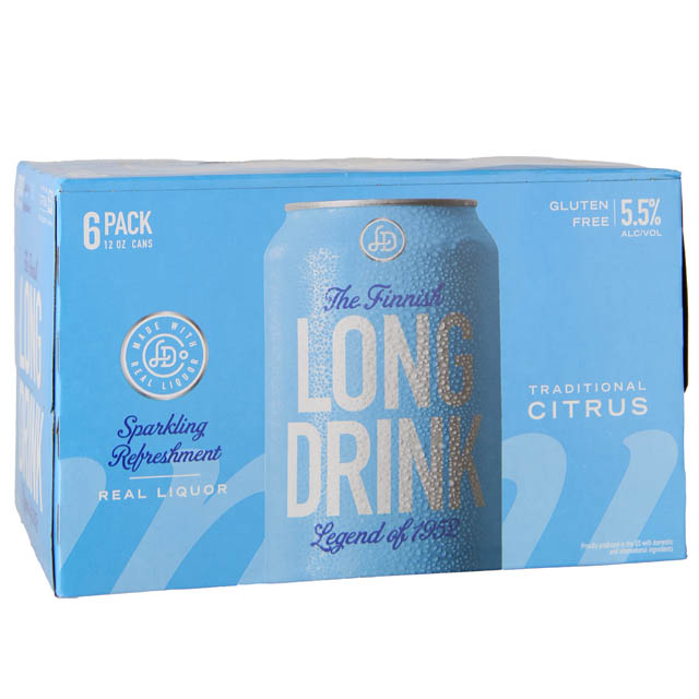 The Finnish Long Drink Traditional 6 Pack Cans / 6-355mL