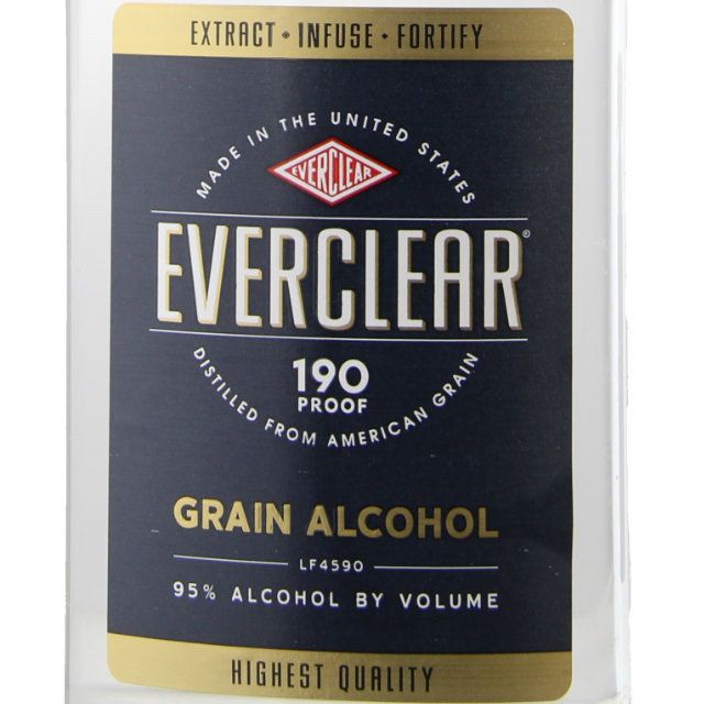 Everclear Grain Alcohol - (Half Bottle) / 375mL