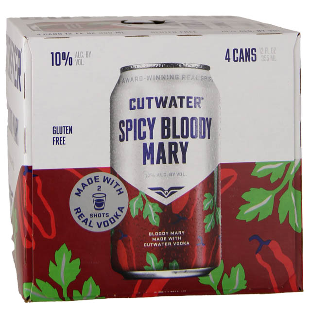 Cutwater Spirits Spicy Bloody Mary Vodka 4 Pk/ 4-355mL