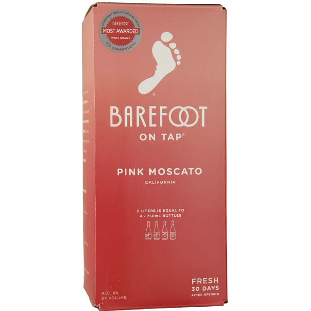 Barefoot Cellars Pink Moscato /  3 Ltr