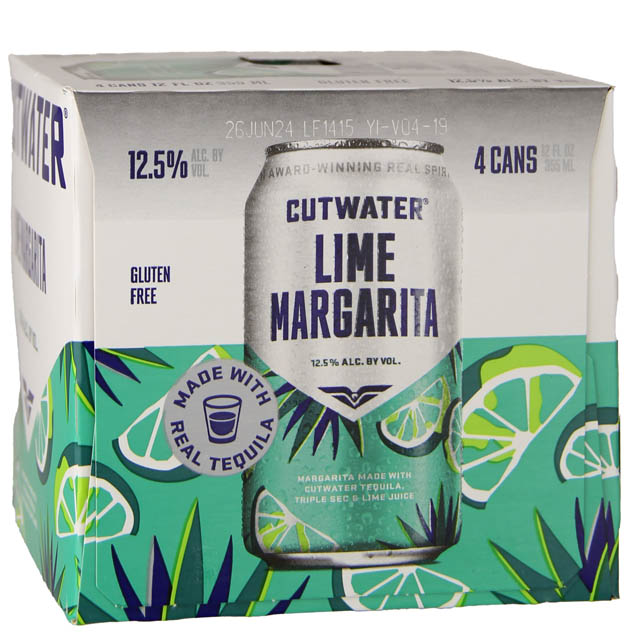 Cutwater Spirits Lime Margarita 4 Pk / 4-355mL