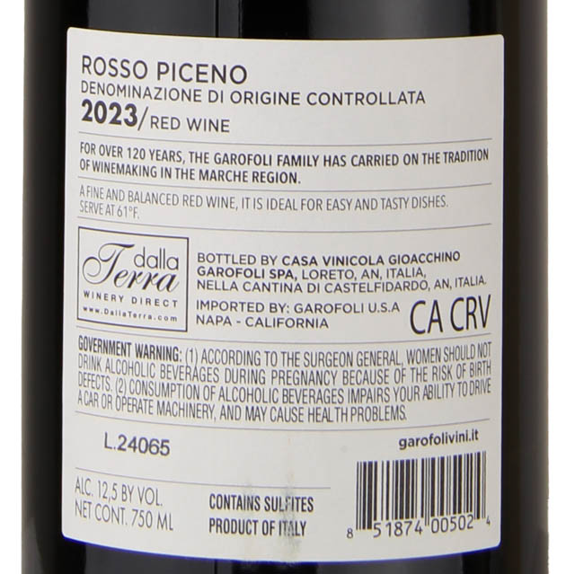 Garofoli Rosso Piceno Farnio / 750mL