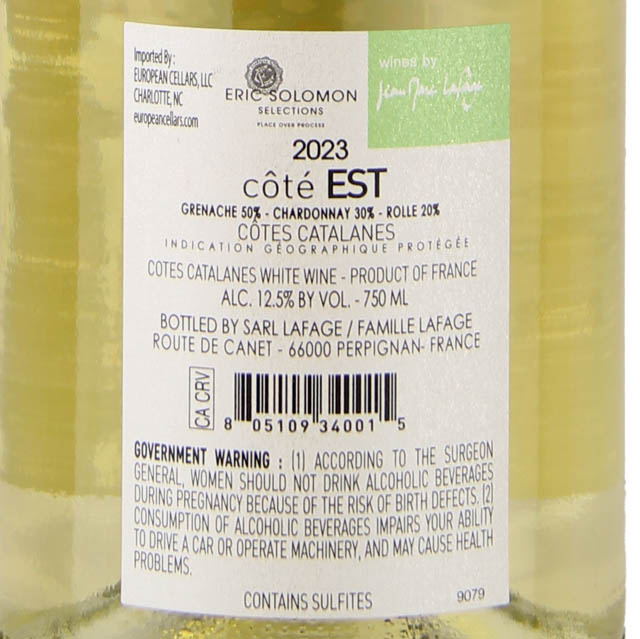 Domaine Lafage Cote d'Est Blanc / 750 ml