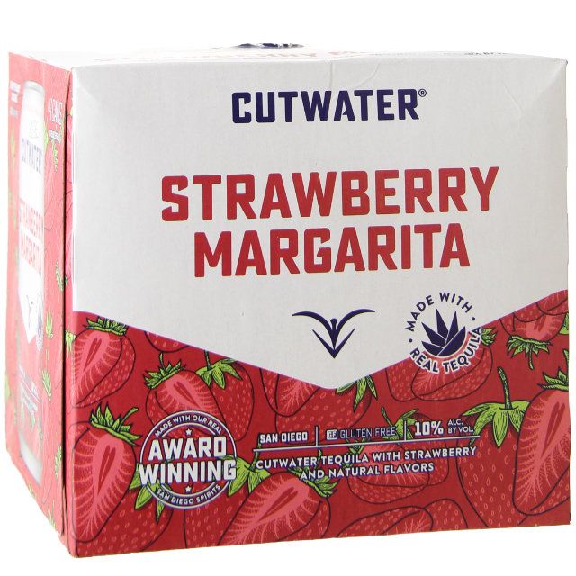 Cutwater Spirits Strawberry Margarita 4 Pk / 4-355mL