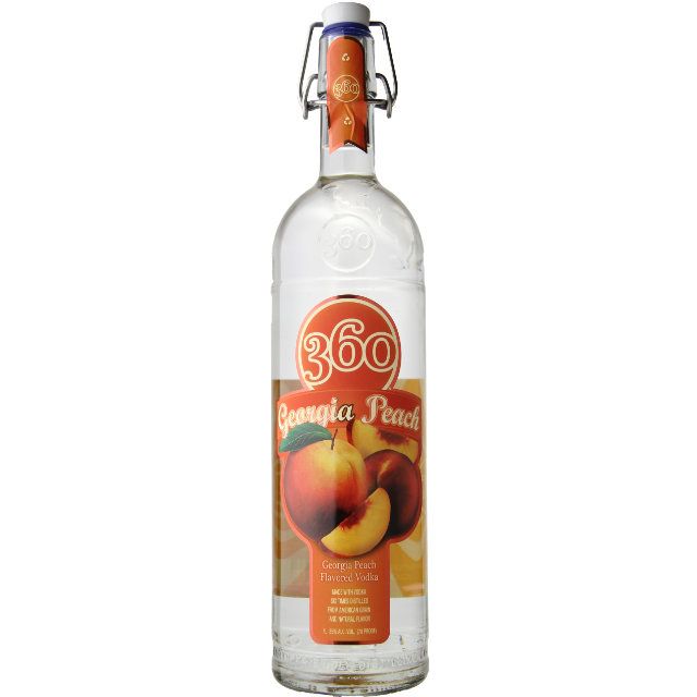 360 Georgia Peach Flavored Vodka / Ltr