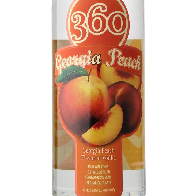 360 Georgia Peach Flavored Vodka / Ltr