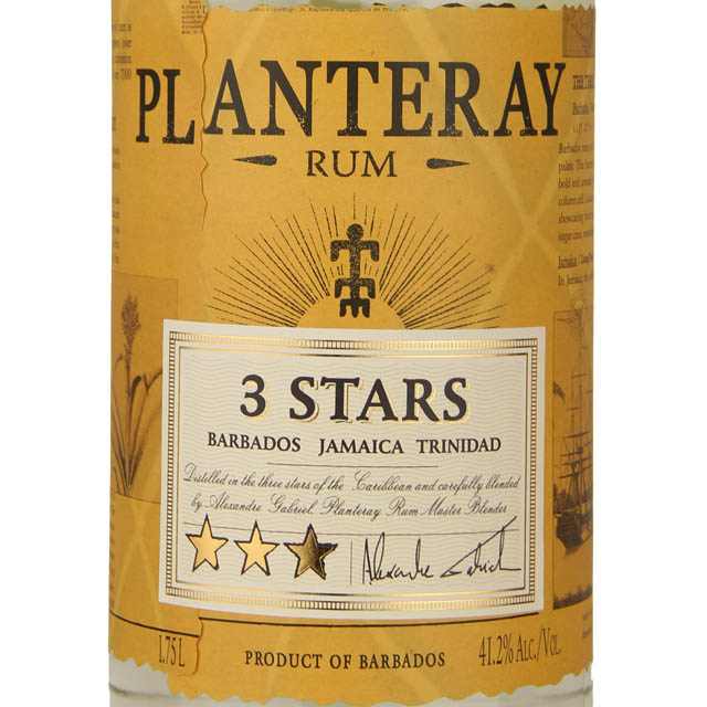 Planteray 3 Stars White Rum / 1.75 Ltr