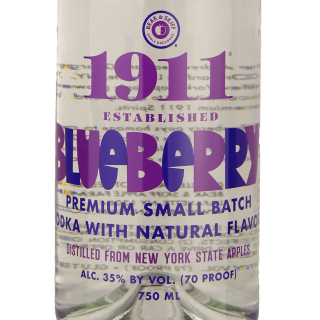1911 Beak and Skiff Blueberry Flavored Vodka / 750mL