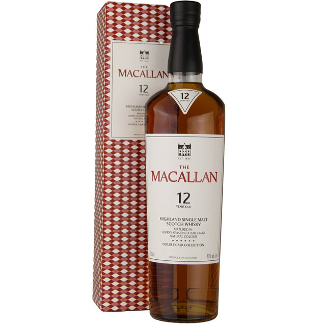 Macallan 12 Yr Double Cask Highland Single Malt Scotch Whisky / 750 ml