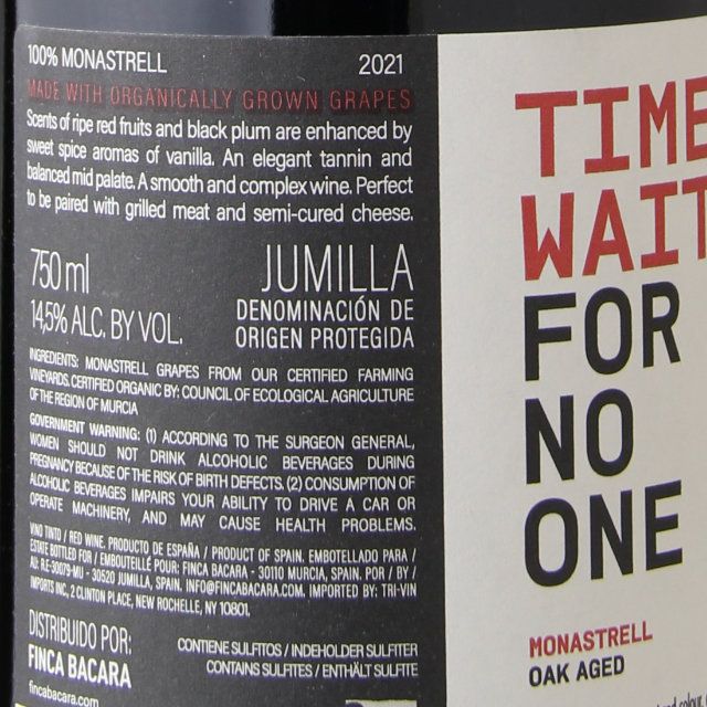 Finca Bacara Time Waits For No One / 750mL