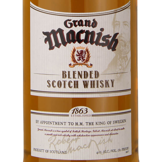 Grand Macnish Blended Scotch Whisky / Ltr