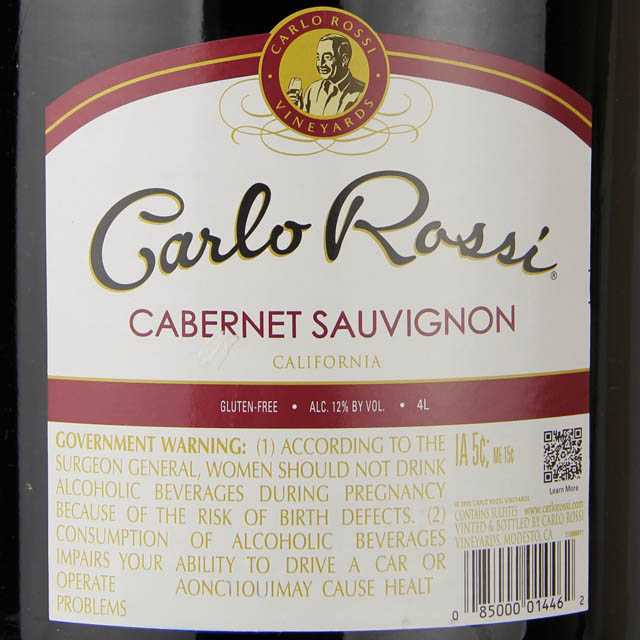 Carlo Rossi Cabernet Sauvignon / 4 Ltr
