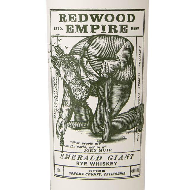 Redwood Empire Emerald Giant Rye Whiskey / 750mL